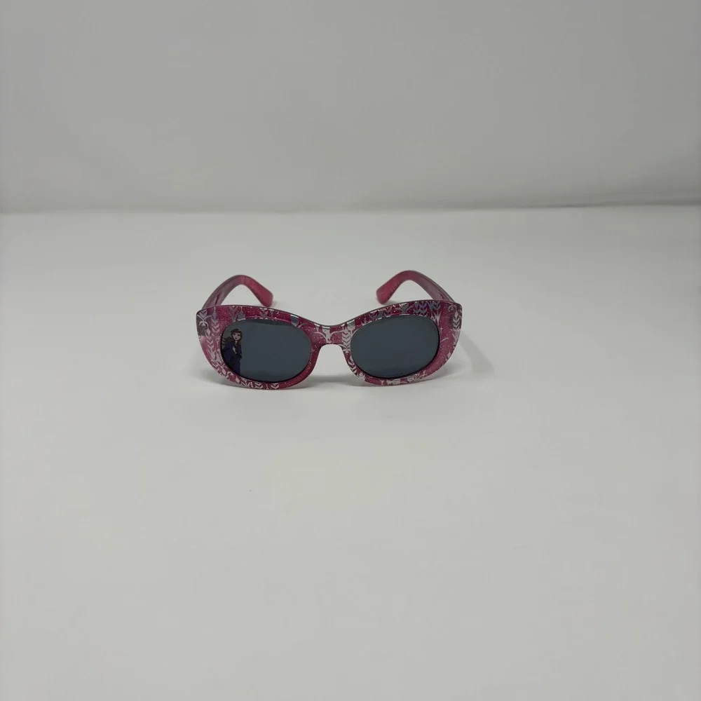 Disney Frozen Sunglasses Girls Pink Glitter Anna Elsa Snowflake Y2K‎ Kidcore